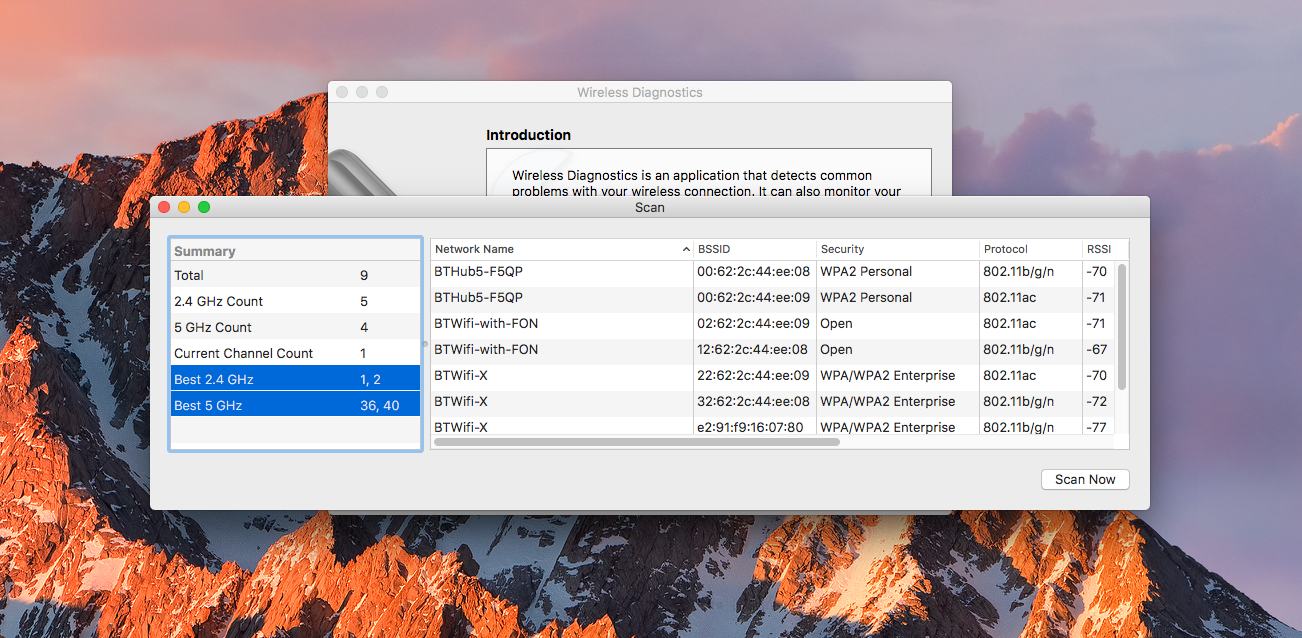 wifi scanner mac address